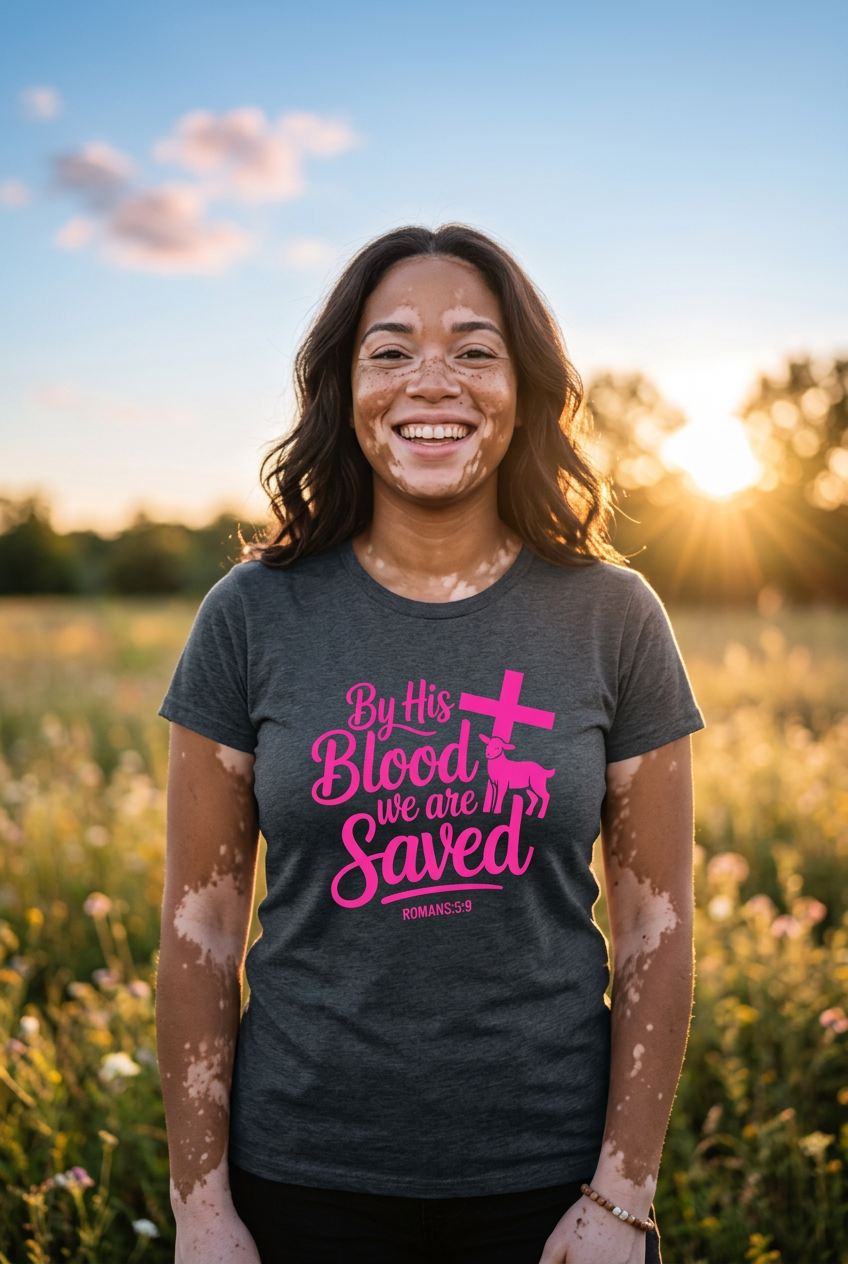 By his blood women's Tee