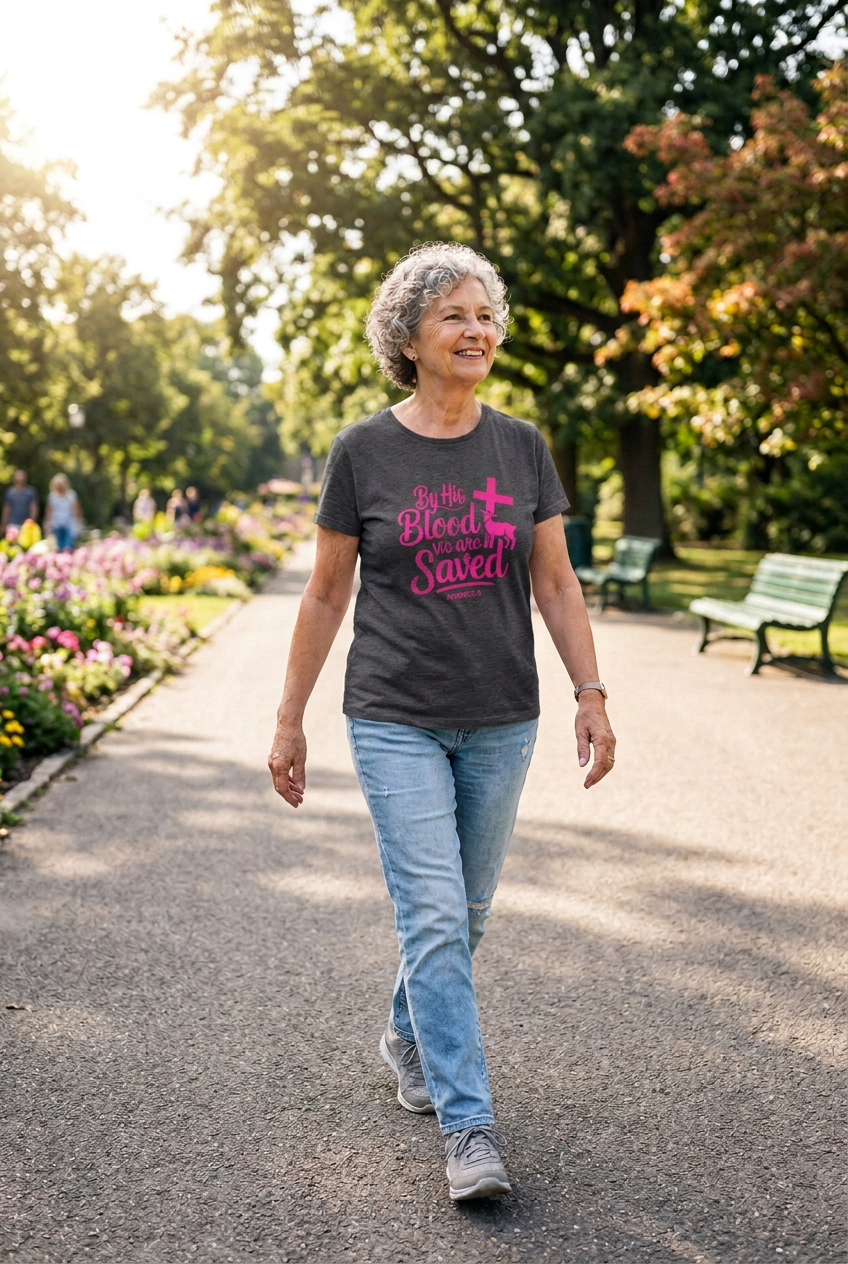By his blood women's Tee