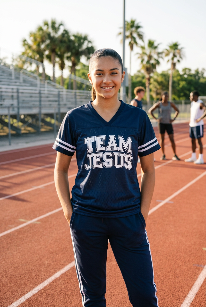 Team Jesus Ladies Jersey Top