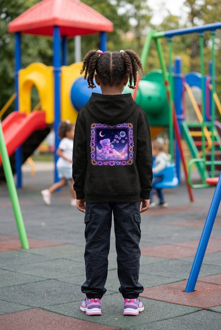 Neon Bubbles Kids Hoodie