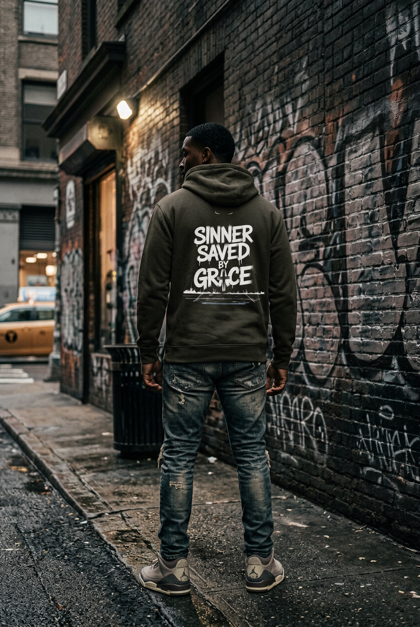Sinner Saved By Grace Hoodie