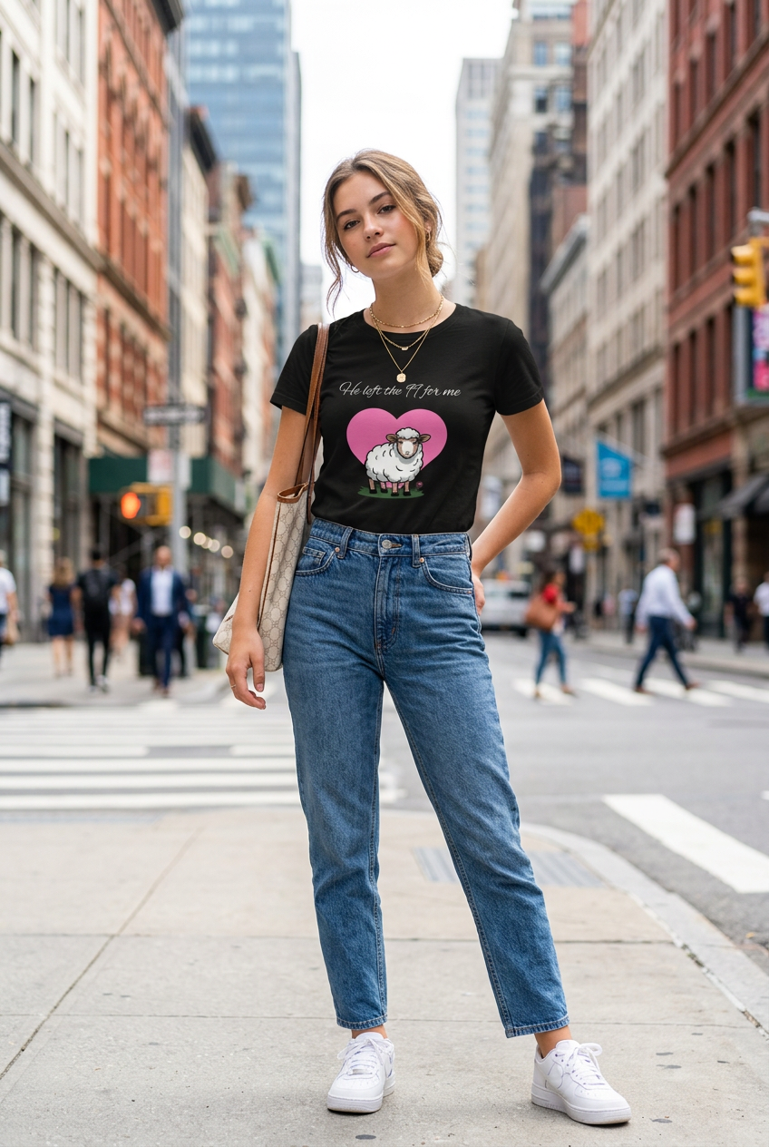 He left the 99 Ladies Graphic Tee