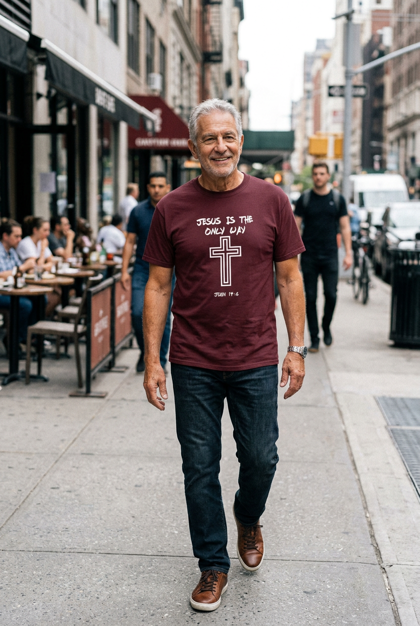 Jesus is the way Tall Men's Tee
