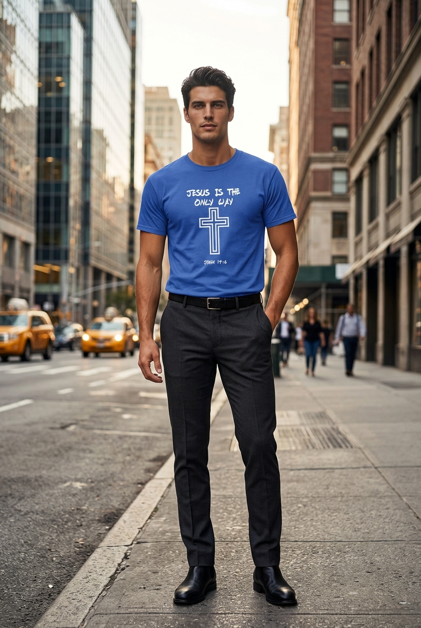 Jesus is the way Tall Men's Tee