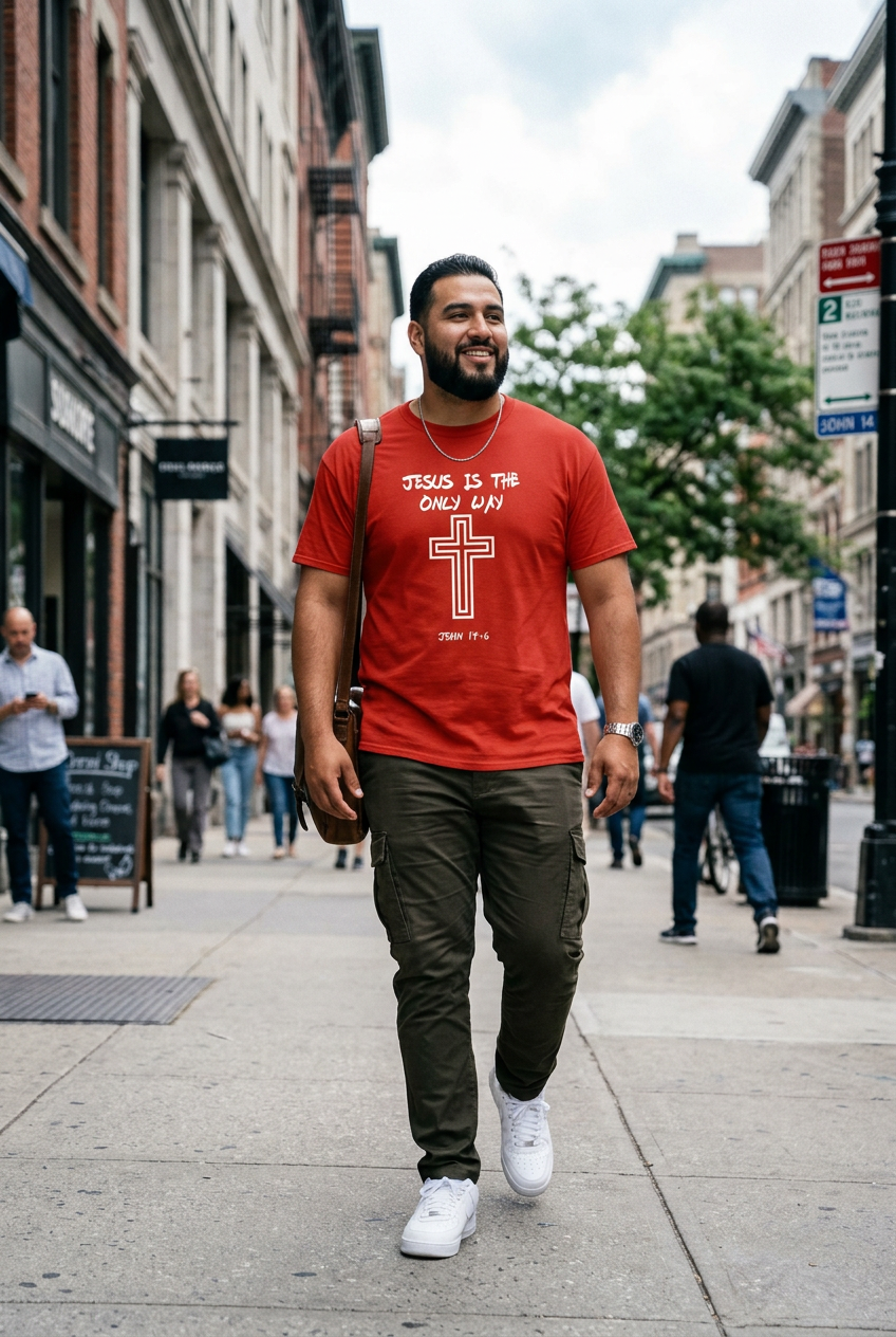 Jesus is the way Tall Men's Tee