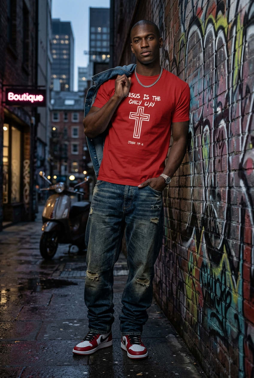 Jesus is the way Tall Men's Tee