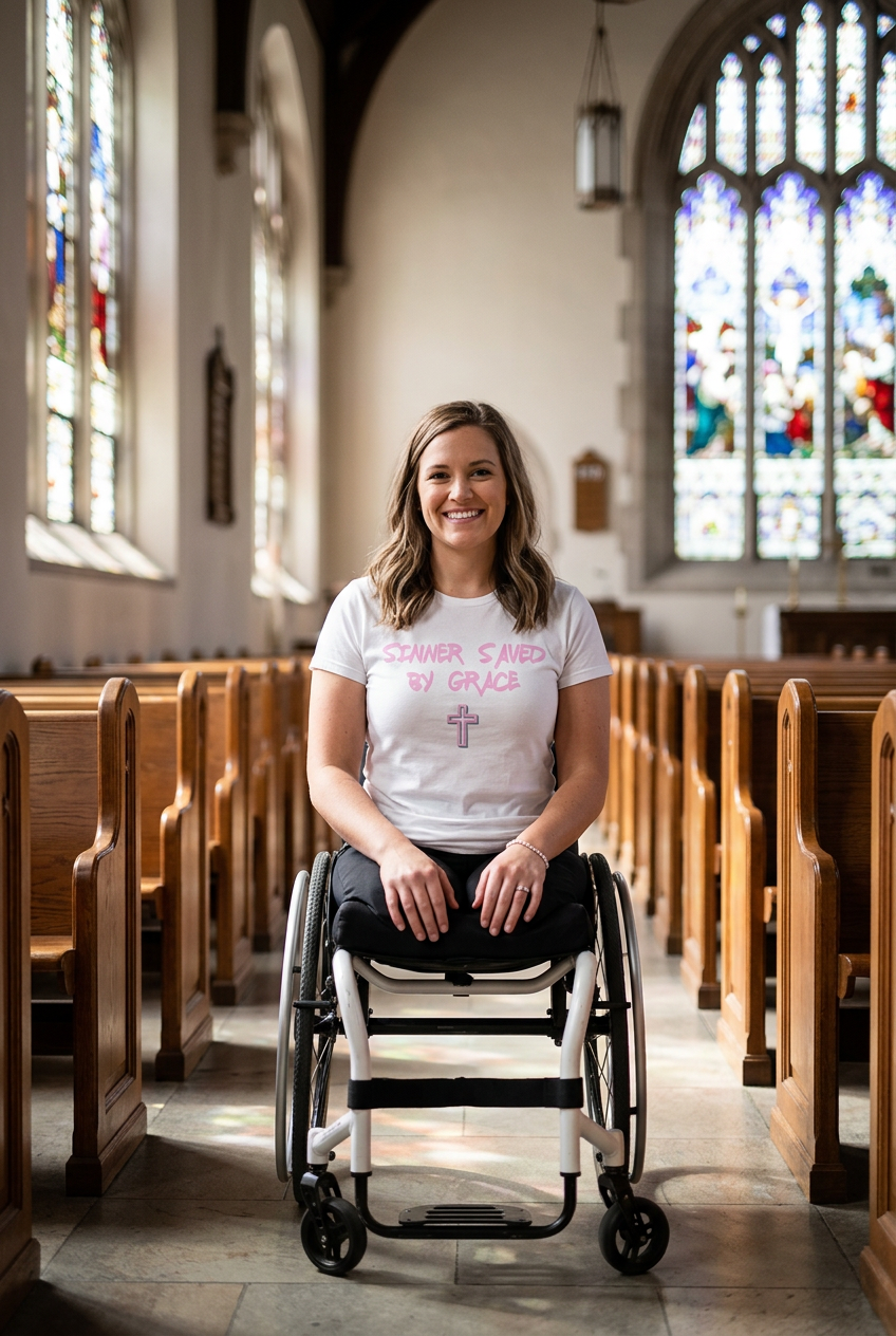Sinner Saved By Grace women’s tee