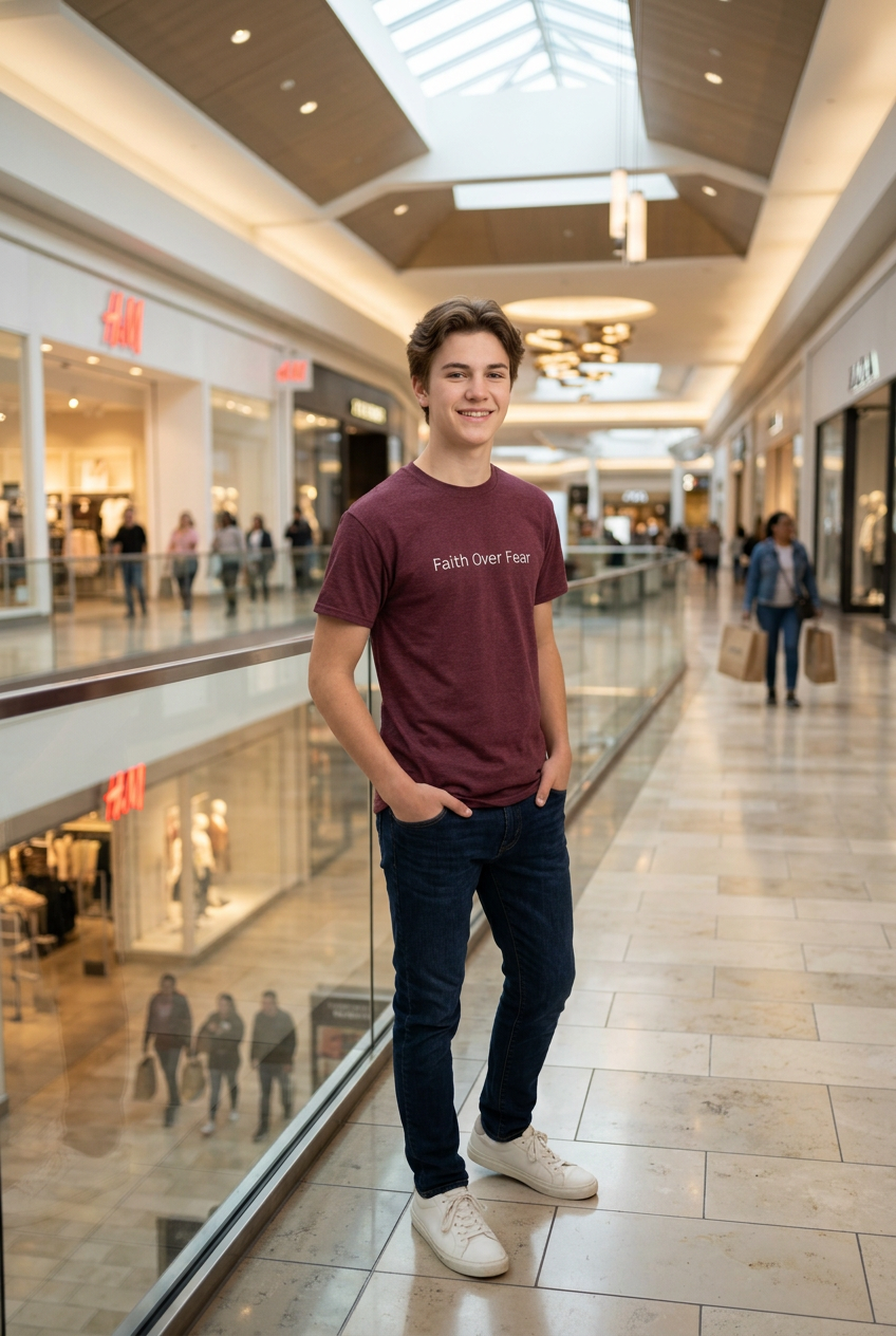 Faith Over Fear Mens Tee