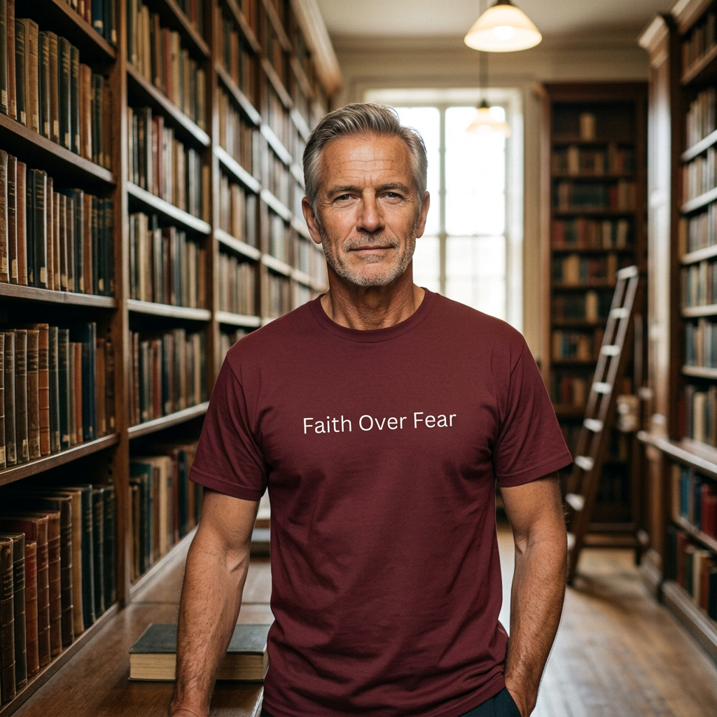 Faith Over Fear Mens Tee