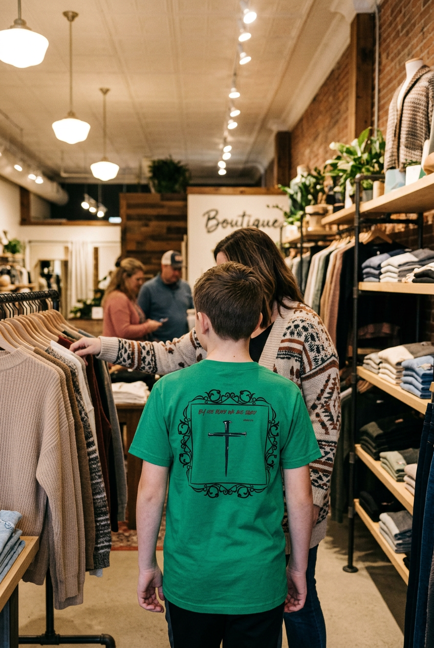 By his blood we are saved- Youth Short Sleeve T-Shirt