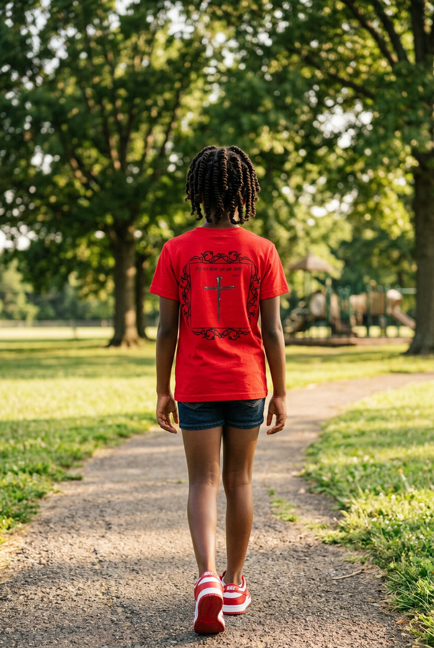 By his blood we are saved- Youth Short Sleeve T-Shirt