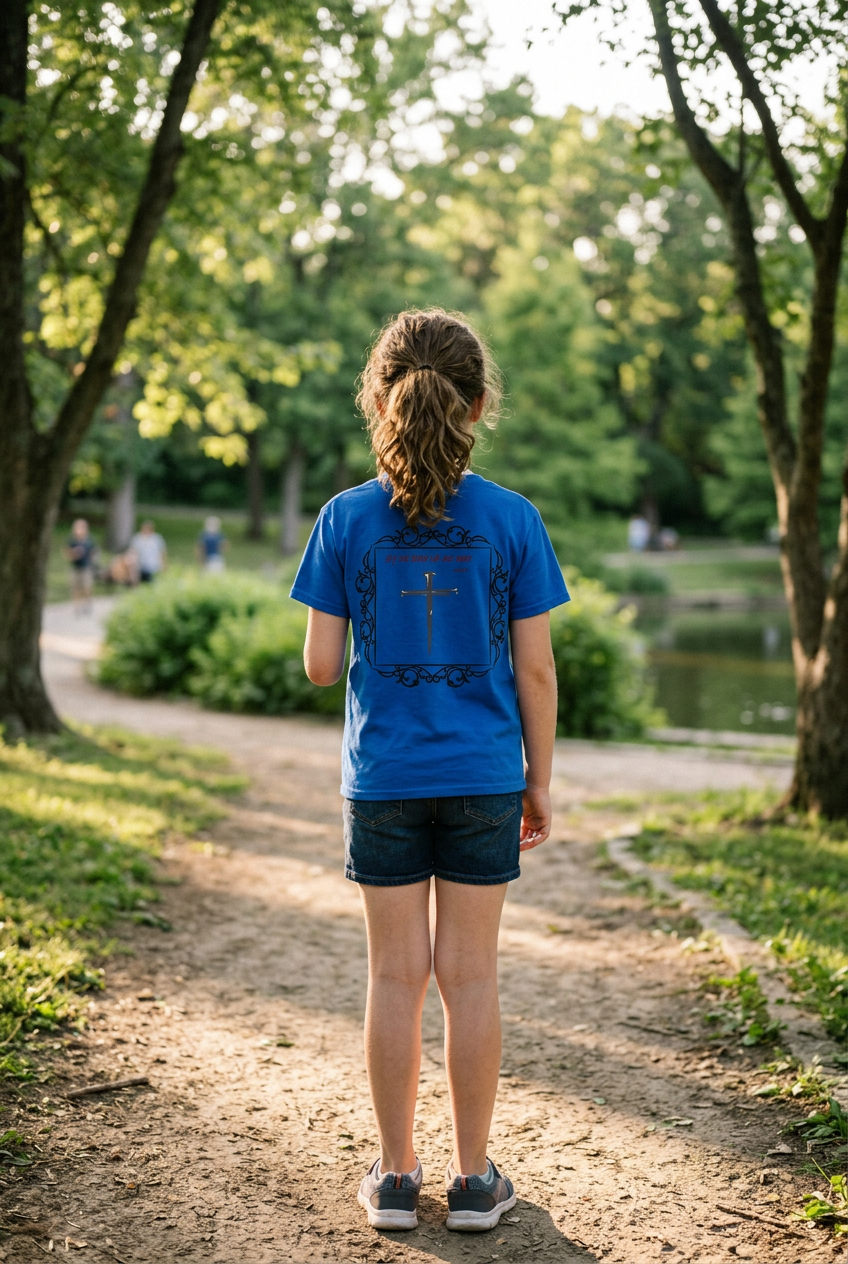 By his blood we are saved- Youth Short Sleeve T-Shirt